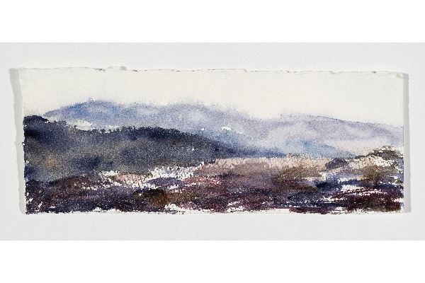 Making Space XXXII, aquarelle sur papier Fabriano 200lb, 11x4p.